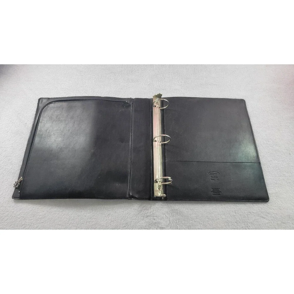 Wilson Jones Varsity G Letter 3 Ring Portfolio Binder Black Pink Y2K Vintage
